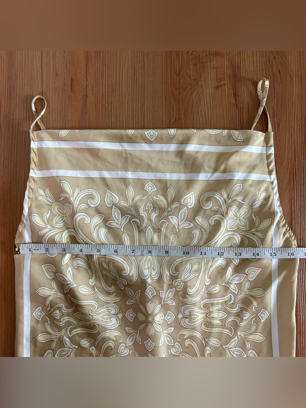 Forever 21 Beige and White Paisley Bandana Print Mini Slip Dress - Picture 2 of 6
